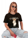 Naiste must T-s&auml;rk Classy, L/XL
