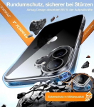 Torras crystal clear iphone 16 &uuml;mbris, s&otilde;jav&auml;e tasemel, absoluutselt mitte-kollaseks muutuv, p&otilde;rutuskindel, kriimustuskindel telefoni&uuml;mbris, iphone 16 &uuml;mbris, &otilde;huke, originaalne v&auml;limus, pehme silikooni tunne, l&auml;bipaistev