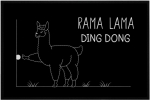 Naljakas vaip "rama Lama Ding Dong Alpaca Ii" 60x40 cm