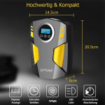 Sytung kompressor 12 V, kaasaskantav &otilde;hukompressor auto rehvipump 3 otsikuadapteri ja digitaalsete Led-tuledega autorehvide ja muude t&auml;ispuhutavate toodete jaoks