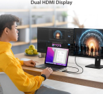 J5create usb-c dual hdmi hub - type c dokkimisjaam 2 x hdmi, 2 x usb 3.0, ethernet, pd 60 w l&auml;bilaskev laadimine s&uuml;learvutile ja pc-le (jcd381)
