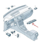 Volkswagen T Cross Kontrollimoodul Klaviatuuriga Must Originaal 2GM927132ABWHS