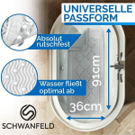 Schwanfeld&reg; [91 x 36 cm] vannimatt [eriti turvaline] - sisaldab eriti tugevaid iminappe - bpa-vaba libisemiskindel vannimatt - libisemiskindel vannimatt (valmistatud saksamaal) - ohutu libisemiskindel vannimatt