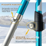 Begrit kokkupandavad matkakepid, &uuml;likerged alumiiniumist matkakepid, reguleeritavad meestele ja naistele, m&auml;gironimiseks ja matkamiseks, kandekoti ja eva vahust k&auml;epidemega