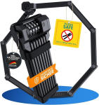 Jalgrattalukk 120 cm kokkupandav lukk koos kinnitusega &ndash; ainult 980 g eriti kerge, turvatase 15 varguskindel, [individuaalne Pin] kombinatsioonlukk, ideaalne jalgrattale, e-t&otilde;ukerattale, mootorrattale, e-jalgrattale