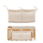 Svpfuo m&auml;hkimislaua organiseerija, beebivoodi organiseerija, voodikott, kahekihiline beebivoodi k&uuml;lje organiseerija, kahekordse taskuga puuvillase kanga vankri riputuskott, voodi k&uuml;lge riputatav organiseerija (a)