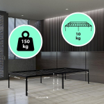 Metallvoodi Hamlin 200x100x41 cm, Juoda