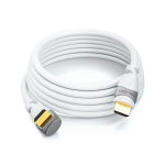 Deleycon Hdmi nurk 1m kaabel 4k Hdr Uhd valge