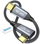 L&uuml;hike usb c&ndash;usb-c kaabel t&auml;isnurga usb 3.2 gen 2x2 20 gbps andmeedastus 4k@60hz 100w pd kiirlaadimiskaabel samsung t7/t9 ssd, iphone 16/15, type c kaasaskantavatele monitoridele