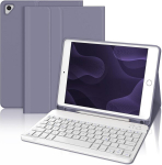 Iveoppe Klaviatuur Ipad 6. p&otilde;lvkonnale - Klaviatuurikohver Ipad 9.7 jaoks, Magnetiline eemaldatav Qwertz Bluetooth klaviatuur Ipad 6. gen 2018, Ipad 5. gen, Ipad Pro 9.7, Ipad Air 2 & 1, Lilla