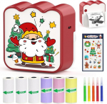 Huijukeji mini printer, taskuprinter, mini fotoprinter nutitelefonile, kleebisprinter, termofotoprinter ajakirjadele, reisilogodele, m&auml;rkmetele, ajakirjale, loendile, memole (christmas)