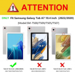 Succtop &uuml;mbris galaxy tab a7 10.4 2020 pu nahast &uuml;li&otilde;huke koos statiivi funktsiooniga, pliiatsihoidja, rahakoti klapp tahvelarvutile samsung galaxy tab a7 t500/t505/t507 2020 kaitse&uuml;mbris, husky koer