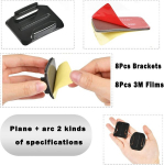 Dsitndam 16 liimkinnitusega kiivrikinnituse pakend, kleepuvad lamedad kumerad kinnitused, jalgrattas&otilde;iduks, suusatamiseks, surfamiseks, fikseeritud kaamerakinnitus, &uuml;hildub Hero10/9/8/7/6/session/5/2018/4/3+/3/2/1