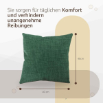 Sonit Padjakate 40 x 40 cm - diivanipadi, dekoratiivsed padjakatted elutuppa ja magamistuppa - 2 tk komplekt - valmistatud Itaalias - roheline