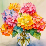Daisen teemantmaal Hortensia 30 x 30 cm