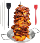Vertikaalne kebabivarras, roostevaba teras, 3 suurust