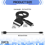 Donoonis Scart adapter Hdmi videomuundur audio Hd 720p/1080p Hdmi adapter 1 tk must Scart adapter Hdmi-le Scart adapter teleri projektorile Dvd Ps4
