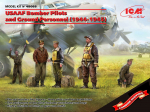Kokkupandav mudel ICM 48088 USAAF Bomber Pilots and Ground Personnel (1944-1945) 1/48