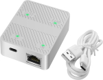 Yacsejao Etherneti jagaja 1 sisend 2 v&auml;ljundit 100mbps v&otilde;rgu pikendusadapter Usb C toitekaabliga, v&otilde;rgu Lan-adapter Cat5/5e/6/7/8 kaablile (v&otilde;rguga &uuml;hendatud 2 seadet samaaegselt) (valge)