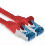 1attack.de 1 x 1 m cat.6 - ethernet gigabit lan v&otilde;rgu patch kaabel rj45 cat 6 a 10000 mbit s sftp pimf 500 mhz - punane