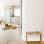 Relaxdays, naturaalne topeltkauss, 2 roostevabast terasest kaussi, suurtele koertele, vee ja toidu jaoks, k&otilde;rgendatud, bambus, k x l x s 31 x 45 x 20,5 cm