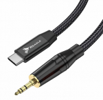 KAABEL USB C AUX ADAPTER MINI JACK 3.5 MM DAC STEREO, K&Otilde;RVAKLAPID K&Otilde;LARID 1M