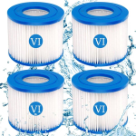 Baifulai basseini filtrikassett Bestway jaoks, 4 tk spa filtrikassettide komplekt Lay Z Spa filtrile, filtrikassett vi Whirlpooli filtrile, miami, vegas, monaco, asendusfilter Lay-z-spa 58323 jaoks