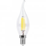 LED filament lamp E14, C35T, 4W, 520lm, 3000K, 360&deg;