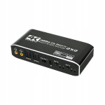 Matrix Hdmi 2.0 2x2 Switch Splitter Spdif ekstraktiga