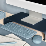 Aptiq juhtmevaba kompaktne bluetooth klaviatuur sinine &ndash; Qwerty &ndash; mugav ergonoomiline &ndash; &uuml;hendab mitu seadet &ndash; laetav