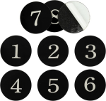 Staymax akr&uuml;&uuml;list &uuml;mmargune kapi numbri silt kleebis ukse silt maja number toa number isekleepuva teibiga (1-25, must)