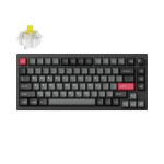 Juhtmevaba m&auml;nguklaviatuur Keychron Lemokey P1 Pro Wireless P1P-M4 Keychron Super Banana, Inglise (US), must v., Keychron Lemokey P1 Pro Wireless (P1P-M4) - US Layout - Hot-Swappable Super Banana Switches - Carbon Black (Juoda) Mechaninė Belaidė Žaid ...