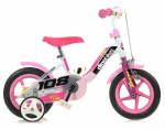 Laste jalgratas Dino Bikes, 10&rdquo;, roosa/valge