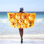 Rannavannir&auml;tik XXL 100x180 SUMMER Emoji emotikonid