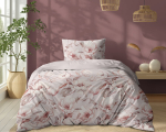 Puuvillane voodipesu 140x200cm Lilled roosal taustal