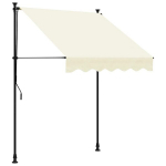 sisset&otilde;mmatav varikatus, kreemjas, 150x150 cm, kangas/teras CFE6323855