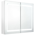LED vannitoa peegelkapp, s&auml;ravvalge, 80 x 12 x 68 cm CFE1259582
