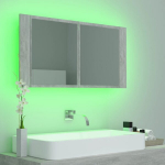 LED-peeglikapp betoonhall 90x12x45 cm, akr&uuml;&uuml;l CFE8350258