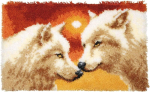 Vervaco vaiba heegeldamise komplekt &bdquo;wolves&rdquo;, puuvillasegu, erinevad v&auml;rvid, 25,5 x 2,8 x 17,8 cm