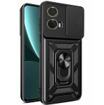 "Mozhi" Kickstand Tugevdatud turvalisus &uuml;mbris - must (Motorola Moto G85 5G / S50 Neo 5G)