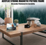 Leikurvo 3 pildiraami komplekt, 10 x 15 cm, akr&uuml;&uuml;lpildiraam, magnetiline fotoraam, raamita raam, l&auml;bipaistev kahepoolne alus, 5 mm paksune, magnetiline pildihoidja lauale, kontorisse
