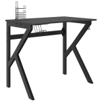 m&auml;nguri arvutilaud K-jalgadega, must, 90x60x75 cm CFE1841185