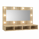 peegelkapp LEDiga, Sonoma tamm, 90x31,5x62 cm CFE732985