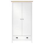 2 uksega garderoob "Hill", valge 89x50x170 cm, m&auml;nnipuit CFE261400