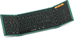 Protoarc Xk01 kokkupandav klaviatuur numbrilise klahvistikuga, laetav juhtmevaba mini klaviatuur 3 bluetooth kanaliga Ios, Android, Windows, Qwertz jaoks - must ja roheline