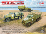 Liimitav mudel ICM DS3528 WWII US military vehicles (G7117, US6-U3, US6-U5) 1/35