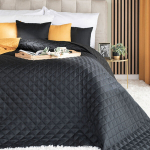 Dekoratiivne pleed Markizeta, 170x210 cm, must
