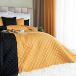 Dekoratiivne pleed Markizeta, 170x210 cm, kollane