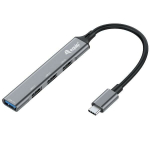 4-Port USB-C Hub Equip 12896107101 Alumiinium
