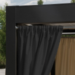 Markizeta kardin Gardenia, 140x220 cm, must